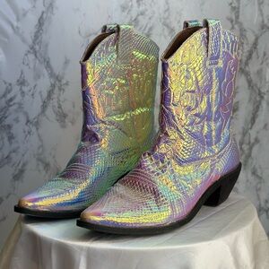 Iridescent Cowboy Boots